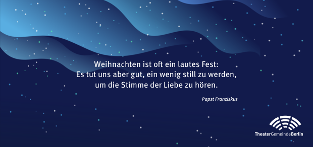 Geschenkmotiv: Weihnachten ist oft ein lautes Fest: Es tut uns aber gut, ein wenig still zu werden, um die Stimme der Liebe zu hören.