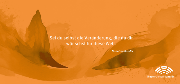 Geschenkmotiv: Sei du selbst die Veränderung, die du dir wünschst für diese Welt.